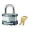 Master Lock Master Lock 1.75 in. H X 1.75 in. W X 1-3/4 in. L Laminated Steel Dual Ball Bearing Locking Exterior 1KA#2246 - alternate 1